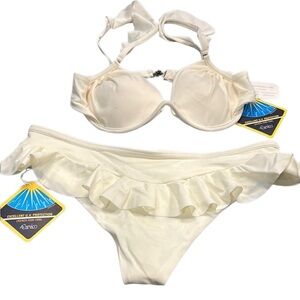 Lychee White Padded Bra Bikini